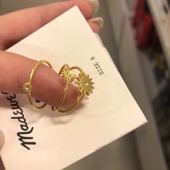 Madewell set of three rings - Picture 4 of 4